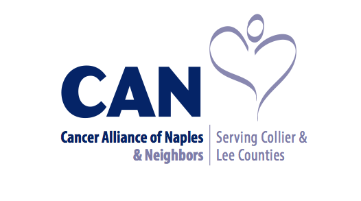 A logo for the cancer alliance of naples and neighbors.